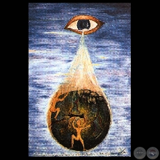 DIOS VÉ, POR MEDIO DE LOS OJOS DEL PAPA (Obra de LILIANA DREGER)